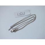 A white gold chain in 14ct gold - 1.1gms