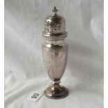 A 1937 silver jubilee caster - B'ham by WNS - 7" high - 112gms