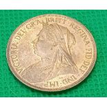 Half-penny 1901, good lustre unc.