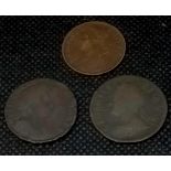 Farthings 1694, 1749 and 1890