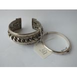 Two silver bracelets