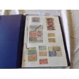 Belgium Railway canes on piece A-Z over 570 diff pieces with 1200+ stamps in blue folder. Fine