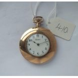 A good slim rolled gold pocket watch by Excelsior