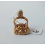 A large fancy cornelian antique fob seal