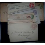 GB Covers - Entires and covers with various vals. Incl SG17, all with Scottish cancs. (14)
