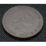 1819 crown, better grade token