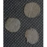 Three early hammered farthings