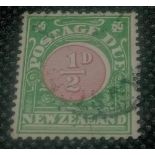 NEW ZEALAND. D33. Scarce perf 14 Cowan paper. Good to fine used. Cat £55