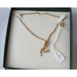 A 9ct rope chain necklace with fancy twist - 4.45gms