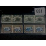 SOUTH AFRICA. SG64/B/C/CA - 4 x mint horizontal pairs. Cat £212