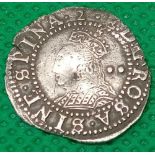 Elizabeth I silver half-groat mintmark 2 (1602) S.2586, scarce last year
