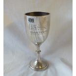 A trophy cup on spreading base - 7.5" high - Birmingham 1931 - 160 gms.