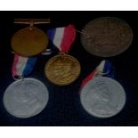 George VI Faithfulll Service Police medal and four other