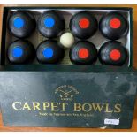 BOXED SET OF CARPET BOWLS