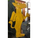 LARGE YELLOW MIDLAND BANK GRIFFIN FIGURE