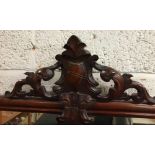 MAHOGANY MIRROR BACK CHIFFONEER