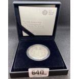 65TH ANNIVERSARY CORONATION OF HER MAJESTY THE QUEEN PIEDFORT No. 1910 OF 1953 £5 SIL PROOF