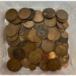 TUB OF BRITISH COPPER, BRASS & NICKEL COINAGE