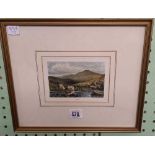 GROUP OF 4 ANTIQUE COLOURED ENGRAVINGS OF DEVON VIEWS. THREE OF TEIGNMOUTH AND ANOTHER OF YES TOR