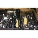 2 CARTONS OF MIXED CUTLERY