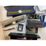 BAG OF VARIOUS LADIES WAT & WATCH BOXES