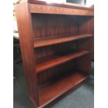 INLAID MAHOGANY REPRODUCTION BOOKCASE