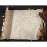 LARGE BUNDLE OF 2ND EDITION 25'' ORDINANCE SURVEY SHEETS (APPROX 42)