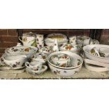 SHELF WITH LARGE QTY OF ROYAL WORCESTER EVESHAM TABLEWARE
