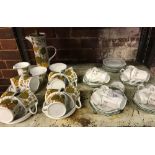 JOHNSON BROTHERS CUPS & SAUCERS ETERNAL BEAU & MID WINTER COUNTRY SIDE COFFEE SERVICES