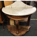 MARBLE TOP MAHOGANY WASH STAND