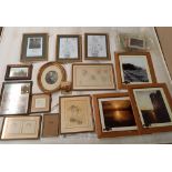 CARTON OF FRAMED PORTRAITS & PHOTOS