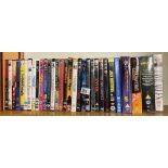 PART SHELF OF DVD's