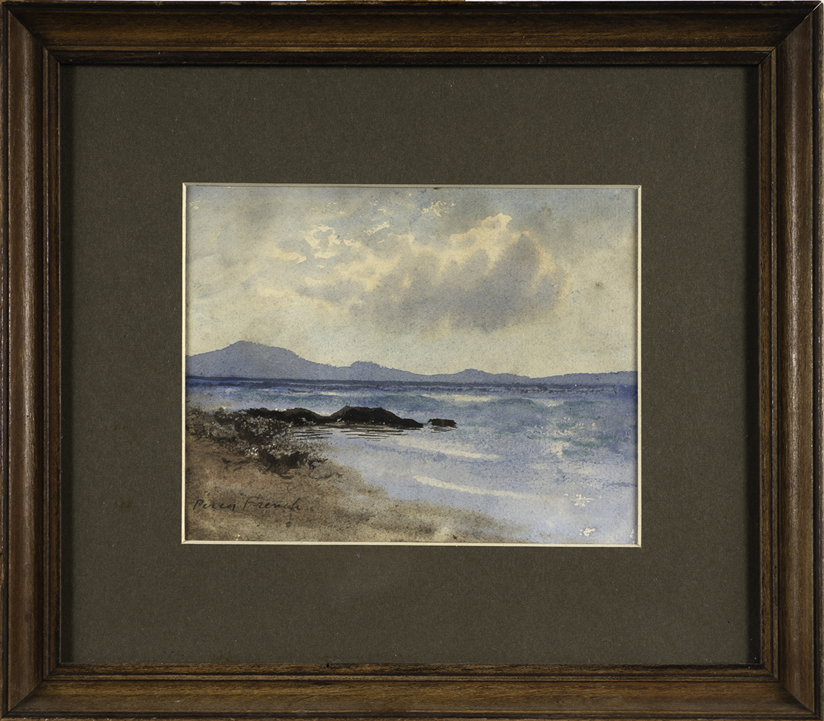 William Percy French (1854-1920) COASTAL SCENE watercolour signed lower left 5 by 6in. (12.7 by 15. - Image 2 of 3