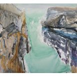 Barrie Cooke HRHA (1931-2014) RAKAIA GORGE I, 1988 oil on canvas signed, dated and titled on reverse