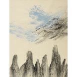 Patrick Scott HRHA (1921-2014) CHINESE LANDSCAPE, 1986 ink and watercolour signed lower right;