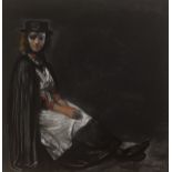 Seán Keating PPRHA HRA HRSA (1889-1977) THE TALLYMAN'S WIFE pastel signed lower right 20.50 by 20in.