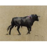 Peter Curling (b.1955) BULL pastel signed lower right 19.25 by 25.50in. (48.9 by 64.8cm) Purchased