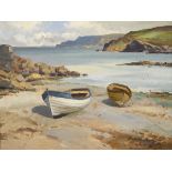 Maurice Canning Wilks RUA ARHA (1910-1984) LOW TIDE, ROCKPORT, CUSHENDUN, COUNTY ANTRIM oil on