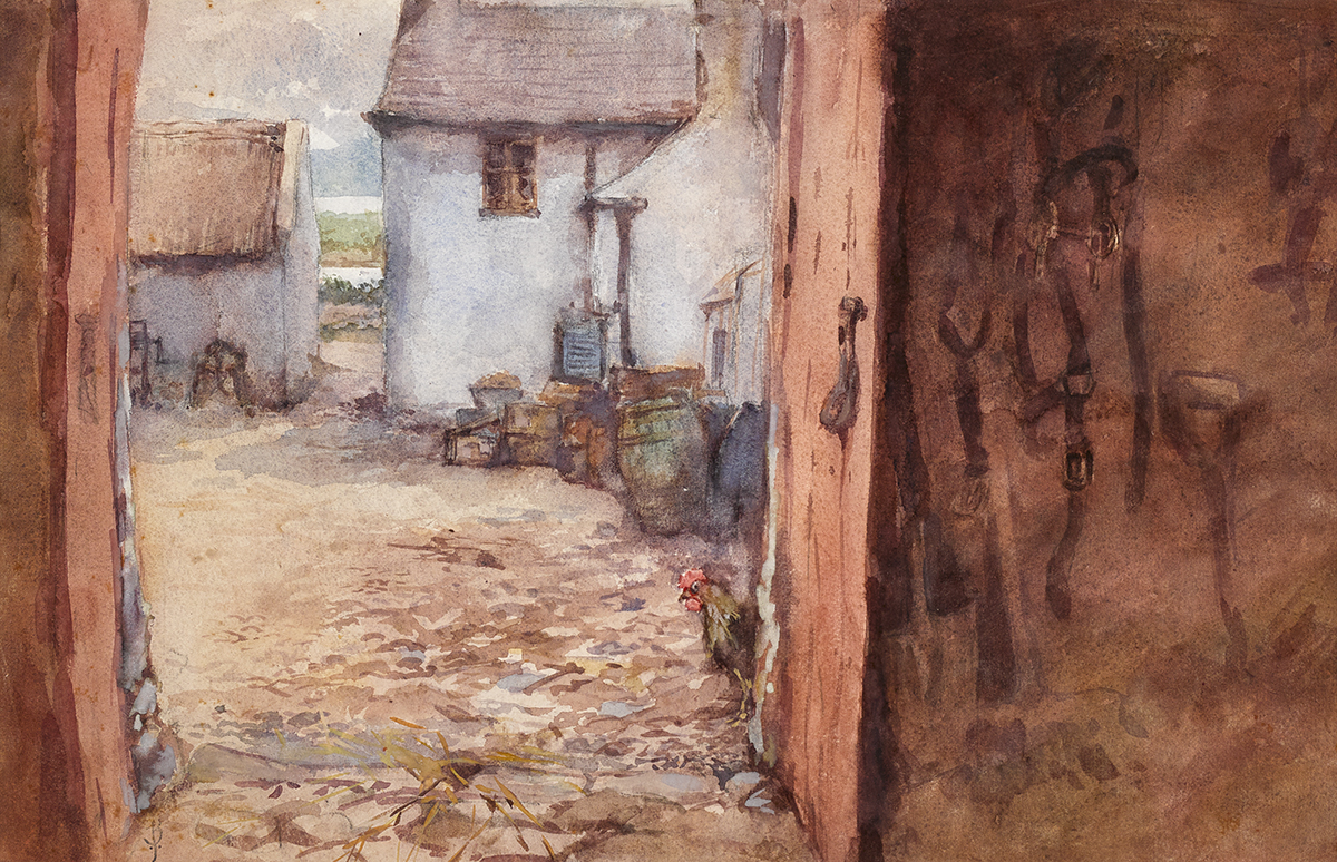 Jack Butler Yeats RHA (1871-1957) AT GREYSTONES IRELAND, c.1910 watercolour over pencil signed