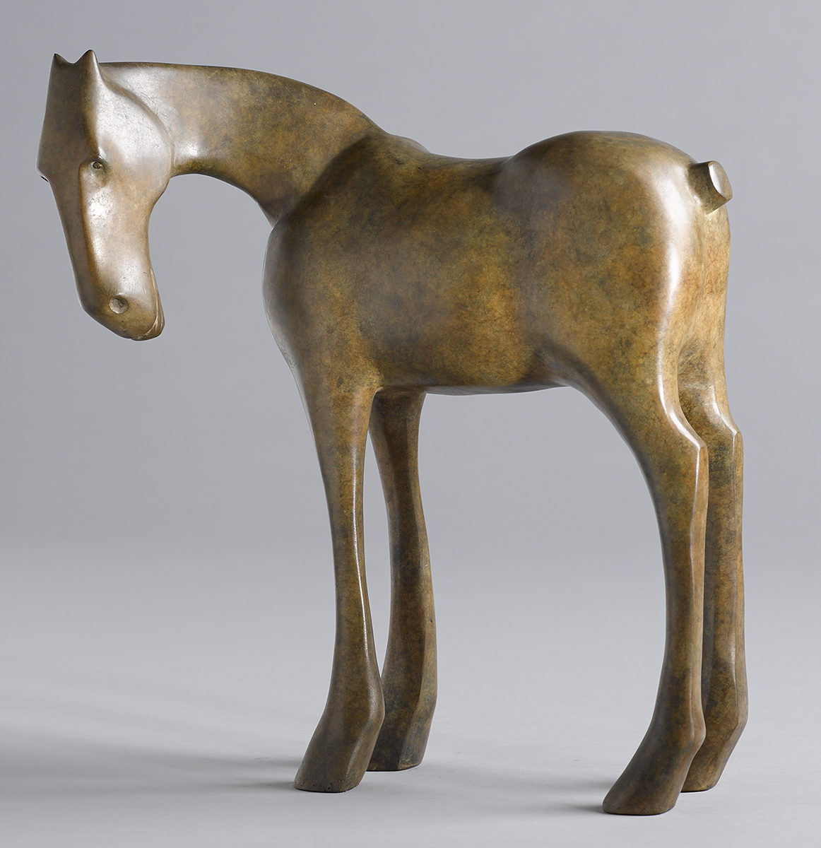 Anthony Scott (b.1968) HORSE bronze: (no. 5 from an edition of 6) signed and numbered on underside - Image 2 of 2