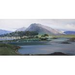 Cecil Maguire RHA RUA (b.1930) DERRYCLARE, CONNEMARA oil on board signed lower left; signed and