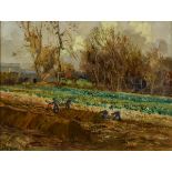 James Humbert Craig RHA RUA (1877-1944) POTATO FIELD, CUSHENDUN, COUNTY ANTRIM, 1915 oil on canvas
