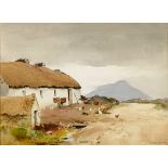 Frank Egginton RCA (1908-1990) THE ROAD TO ACHILL, COUNTY MAYO watercolour signed lower right;