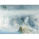 Tom Carr HRHA HRUA ARWS (1909-1999) LAGAN MIST, 1985 watercolour signed lower right; with Tom