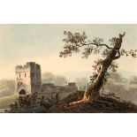 John Henry Campbell (1757-1828) TOWER AT NAAS, COUNTY KILDARE, 1808 watercolour signed and dated