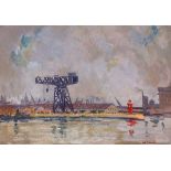 Henry C. O'Donnell (1900-1992) NORTH WALL, DUBLIN oil on board signed lower right; signed, titled