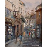 Liam Treacy (1934-2004) RUE DE NORVAIS, MONTMARTRE, PARIS oil on board signed lower right; with