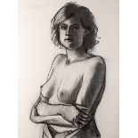 George Potter RHA (1941-2017) WOMAN NO. 2, 2011 charcoal on Fabriano paper signed upper left; titled