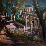 Gerard Byrne (b.1958) STRAWBERRY HILL HOUSE, KILLINEY, COUNTY DUBLIN oil on canvas; (unframed)