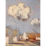 Paul Henry RHA (1876-1958) CLADDAGH VILLAGE, 1928 oil on board signed lower right; with William